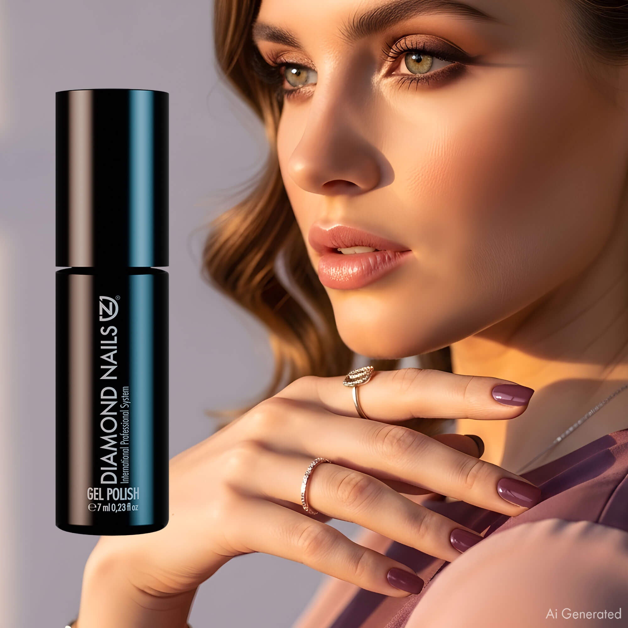 Gel Polish – Dark Mauve – DN053 – 7ml – HEMA Free