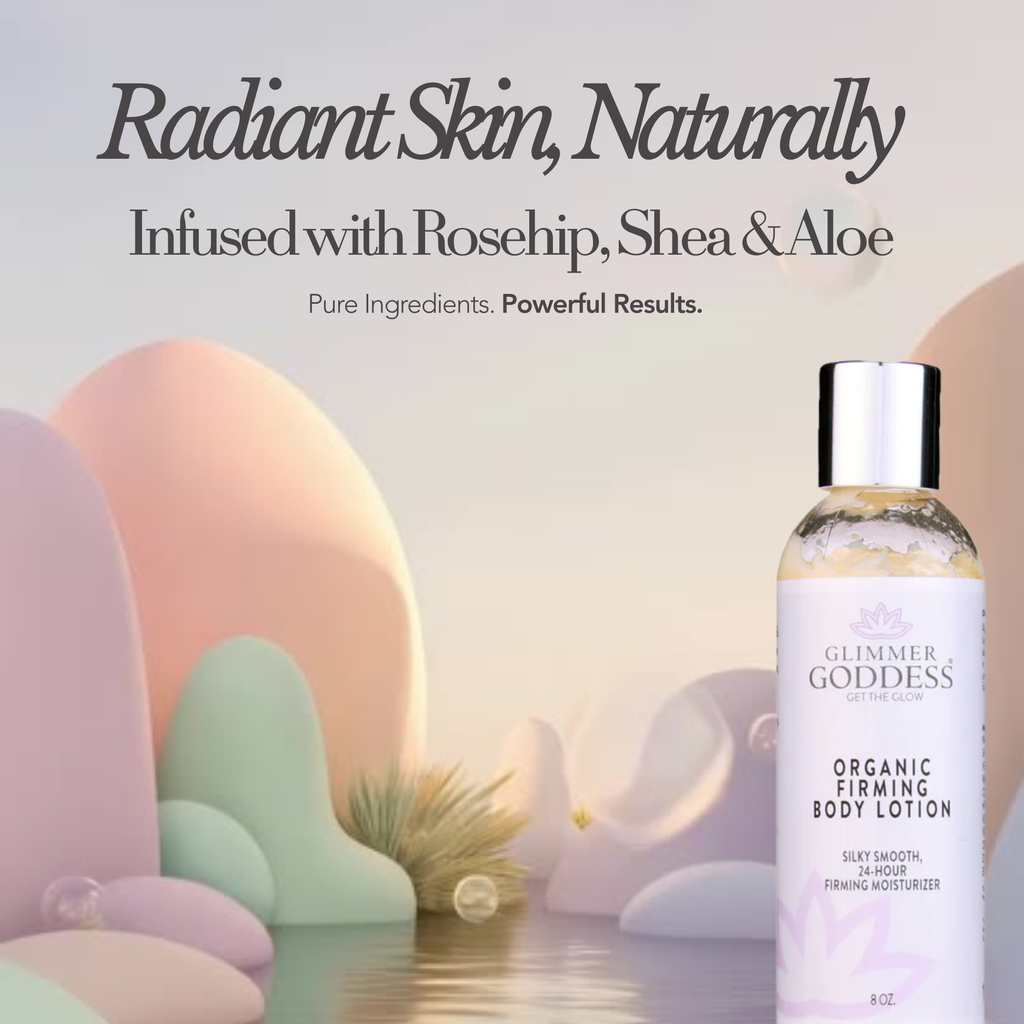 Organic Firming Body Lotion – Skin Tightening Body Moisturizer with Collagen, Rosehip & Shea Butter