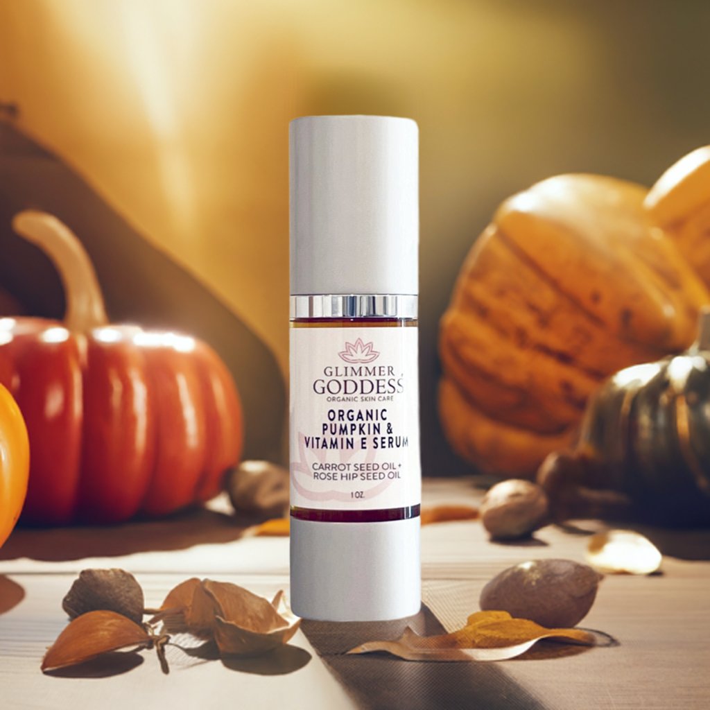 Organic Pumpkin Enzyme Serum – Vitamin E Glow Serum for Exfoliation, Collagen & Instant Radiance