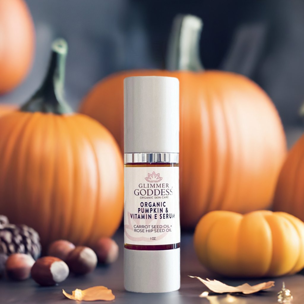 Organic Pumpkin Enzyme Serum – Vitamin E Glow Serum for Exfoliation, Collagen & Instant Radiance