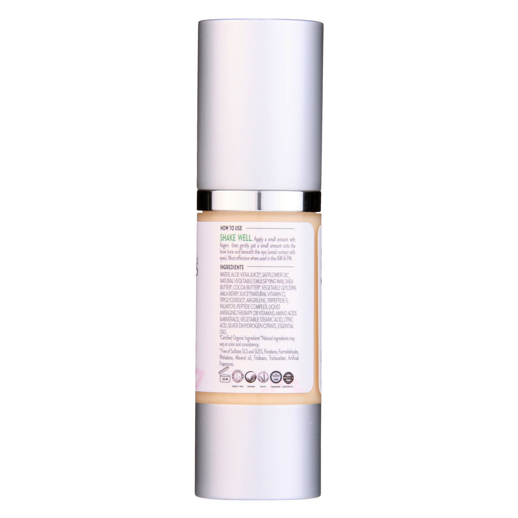 Organic Vitamin C Eye Serum – Peptide Eye Cream for Dark Circles, Puffiness & Under-Eye Bags