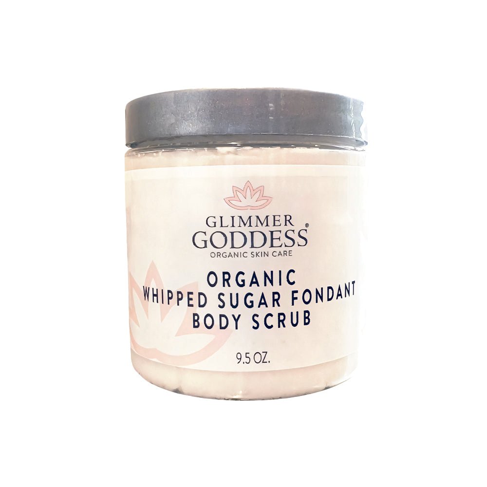 Organic Whipped Sugar Body Scrub 10 oz – Crepey Skin Treatment & Exfoliator